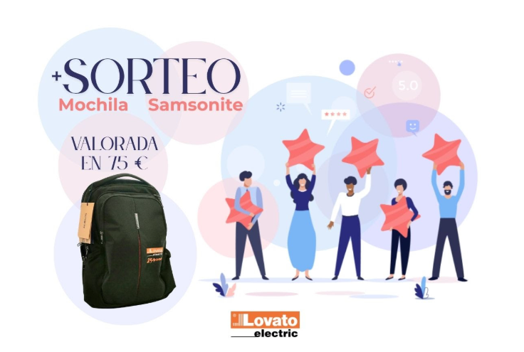 Lovato Electric sortea mochila Samsonite valorada en 75€