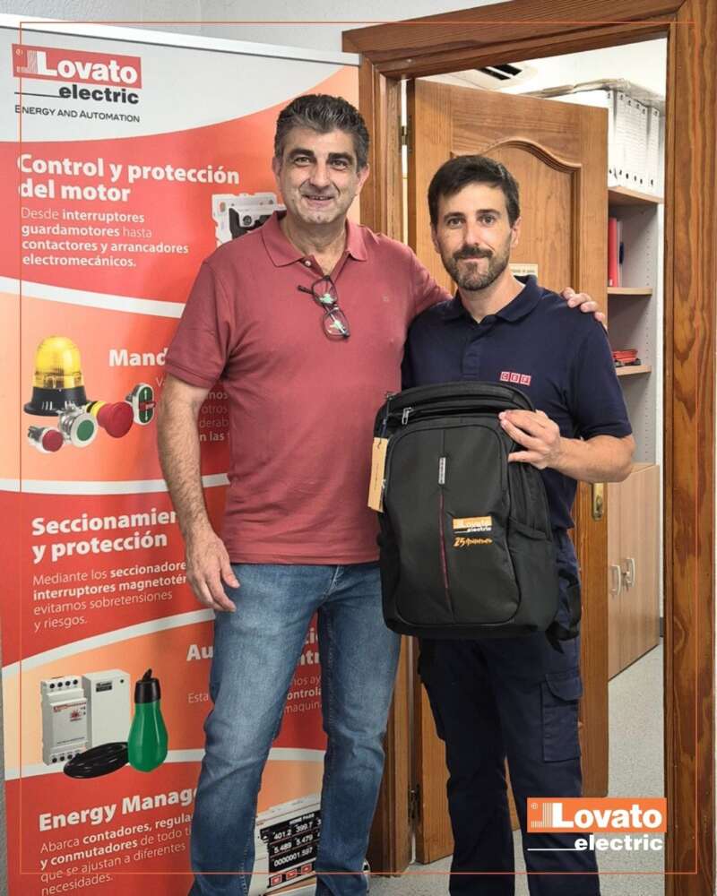 LOVATO Electric celebra su 25º aniversario visitando a sus clientes más destacados