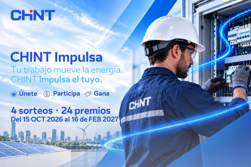 Comienza CHINT IMPULSA, una nueva campaña exclusiva para los profesionales que instalen CHINT con grandes premios