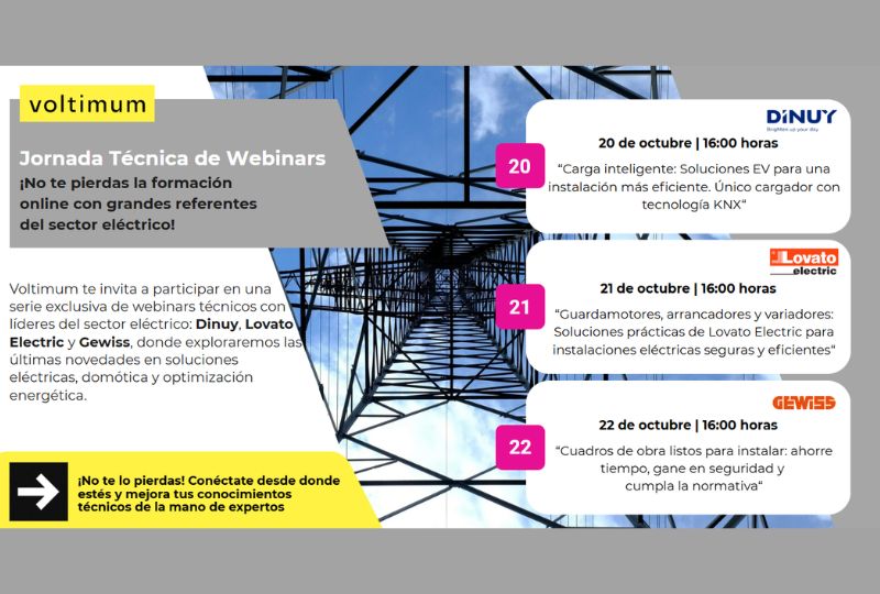 Mañana comienza la última Jornada Técnica de Webinars del año