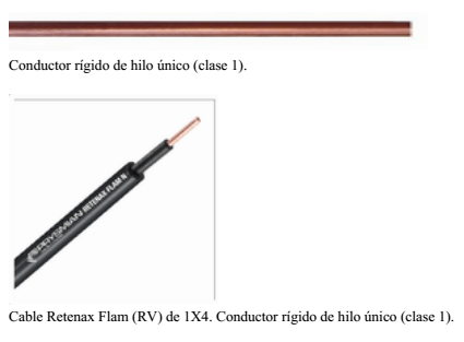 cable rigido de hilo unico