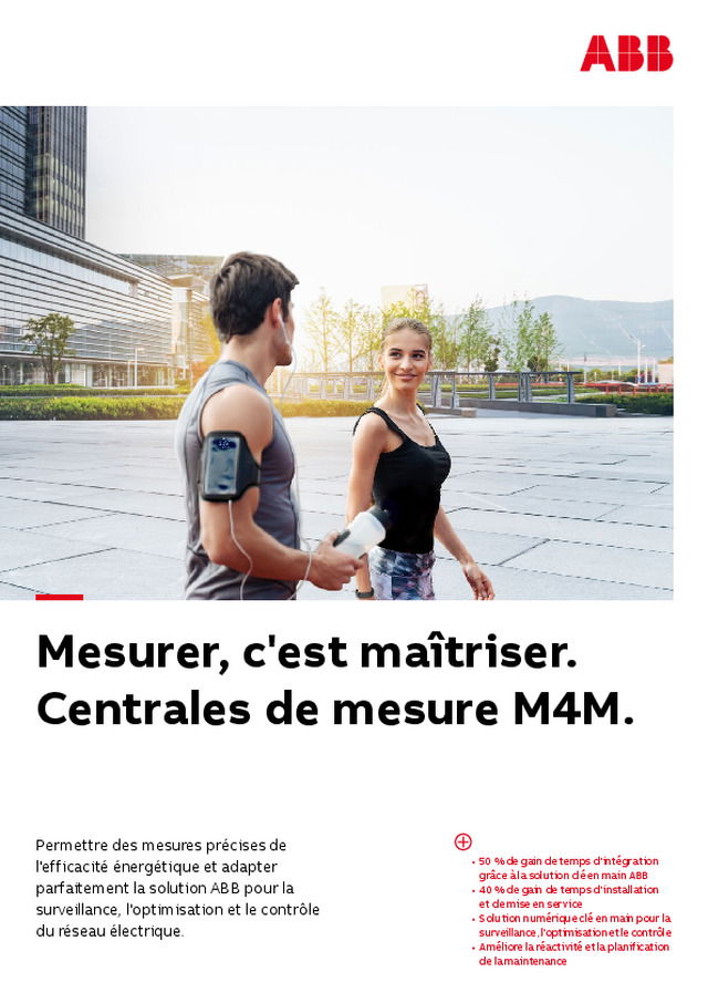 ABB vous présente sa nouvelle gamme M4M de centrales de mesure connectées