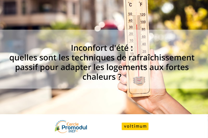 Inconfort d'été : quelles sont les techniques de rafraîchissement passif pour adapter les logements aux fortes chaleurs ?