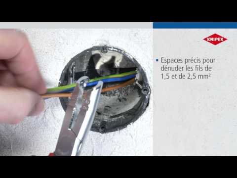 Pince à dégainer avec gaines bi-matière noire atramentisée 165 mm