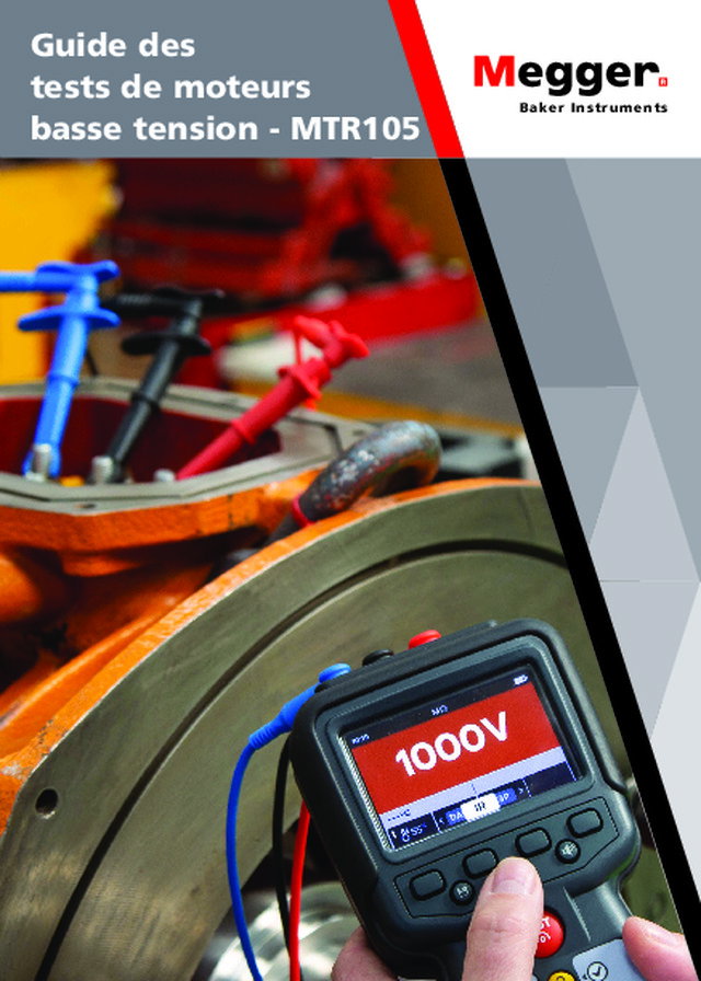 MTR105 : guide des tests de moteur basse tension