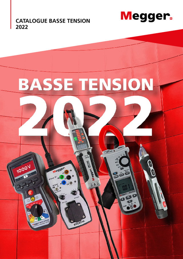 Megger : CATALOGUE BASSE TENSION 2022