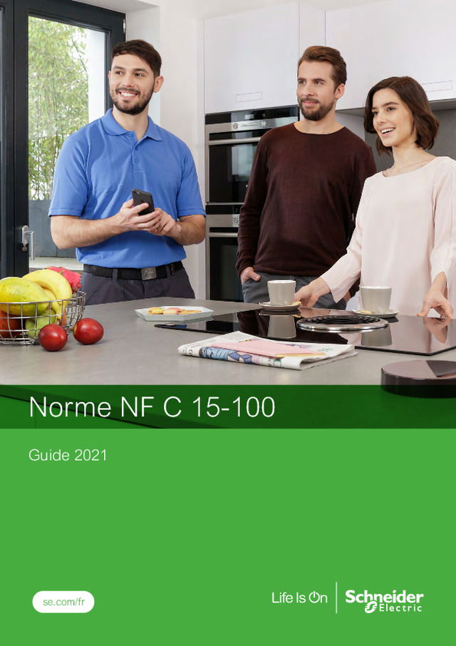 Schneider Electric : Norme NF C 15-100 et réglementation sur le bâtiment résidentiel - Guide 2021