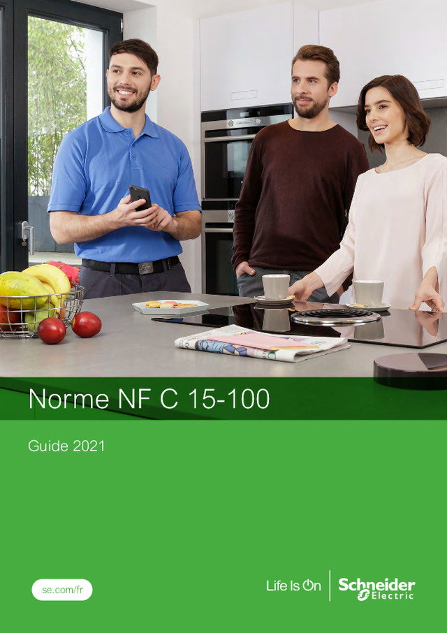 Schneider Electric : Norme NF C 15-100 et réglementation sur le bâtiment résidentiel - Guide 2021