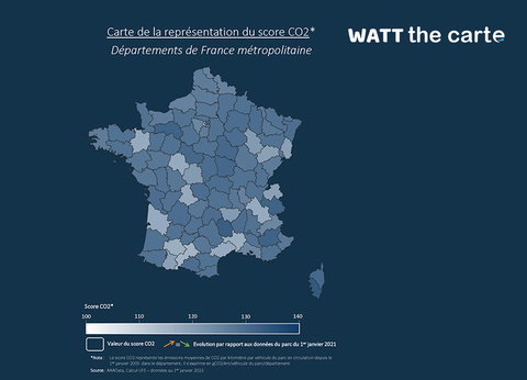 Suivez les émissions moyennes des véhicules territoire par territoire