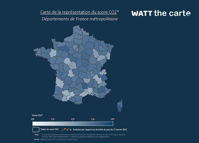Suivez les émissions moyennes des véhicules territoire par territoire