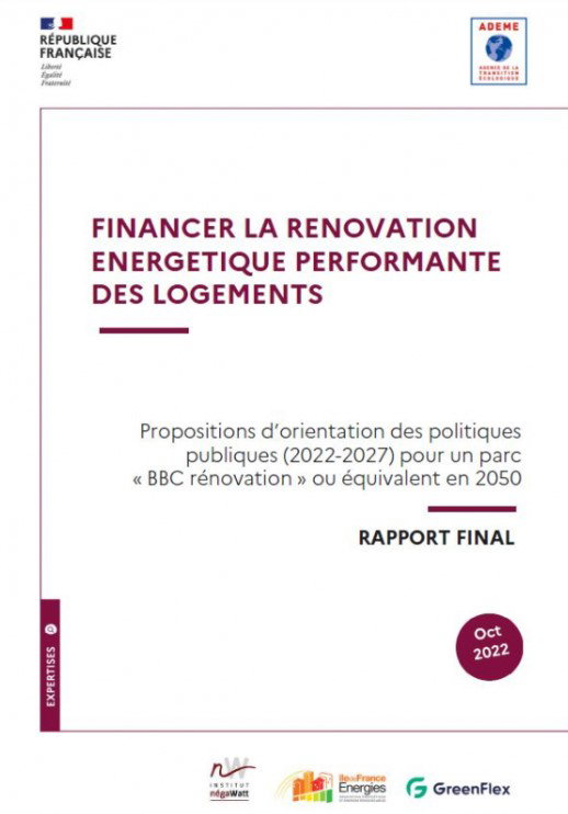 L'ADEME propose une série de mesures pour financer la rénovation énergétique performante des logements français