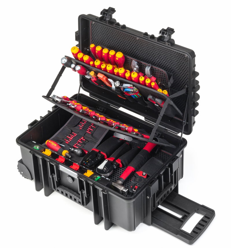 Wiha présente Le véritable coffret à outils pour électricien.