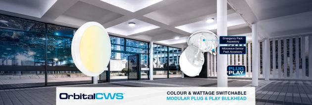 New OrbitalCWS Colour and Wattage Switchable Bulkhead