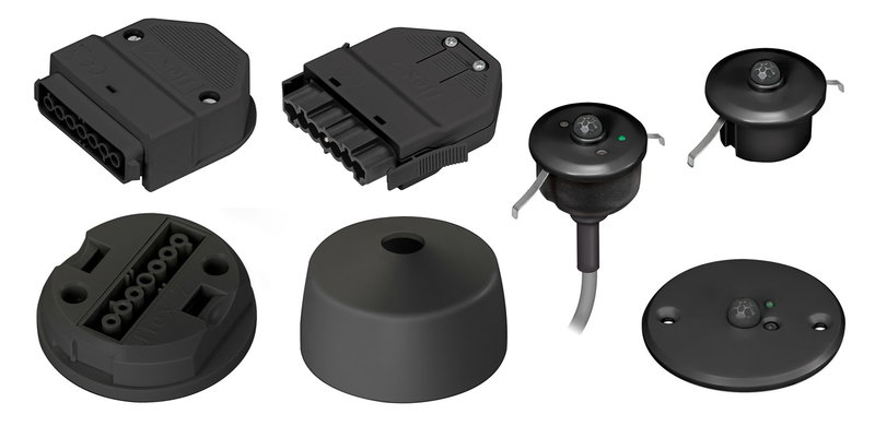 Black Flex7 PIR Sensor Head