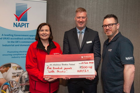 NAPIT raise £500 for Northern Ireland Air Ambulance