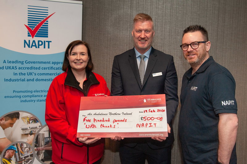 NAPIT raise £500 for Northern Ireland Air Ambulance