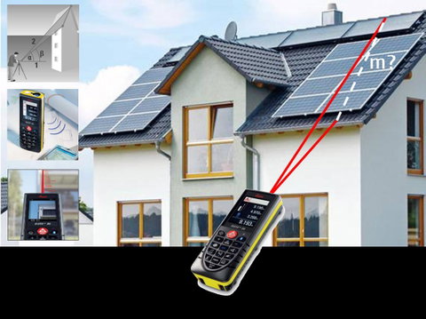 Measuring solutions for Photovoltaic (solar panels) applications with the Leica DISTO™ D8
