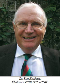 Dr. Ron Kirkham Retires as Chairman of ETCI TC10