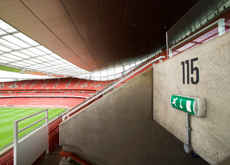 Cooper emergency lighting system protects football fans