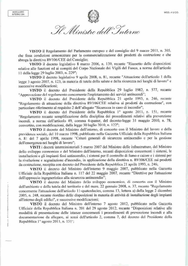 DM 20 dicembre 2012
