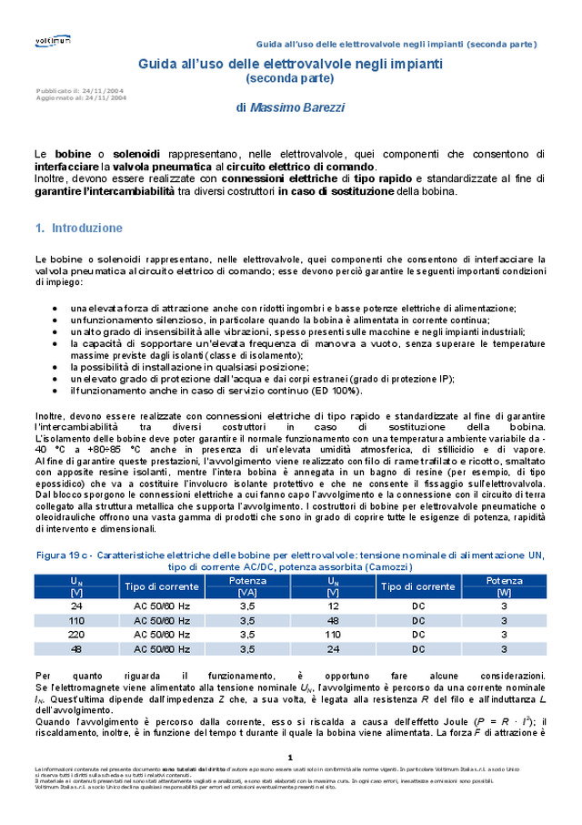 Guida all\'uso delle elettrovalvole negli impianti (seconda parte)