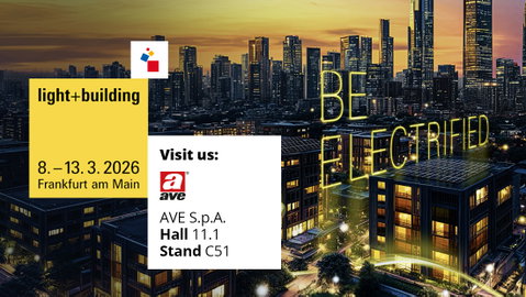 AVE ti aspetta a Light + Building 2026