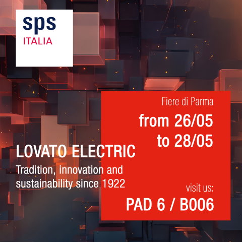 Dal 26 al 28 maggio, LOVATO Electric parteciperà a SPS Italia 2026 per presentare le sue soluzioni per l'automazione industriale, l'energy management e l'industria sostenibile.