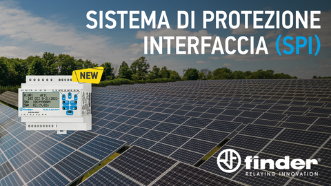 Finder presenta il nuovo Tipo 70.33, Sistema di Protezione Interfaccia (SPI)