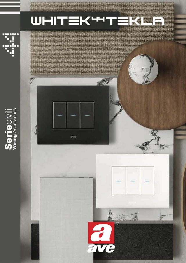 Serie Civili Whitek 44 e Tekla 44
