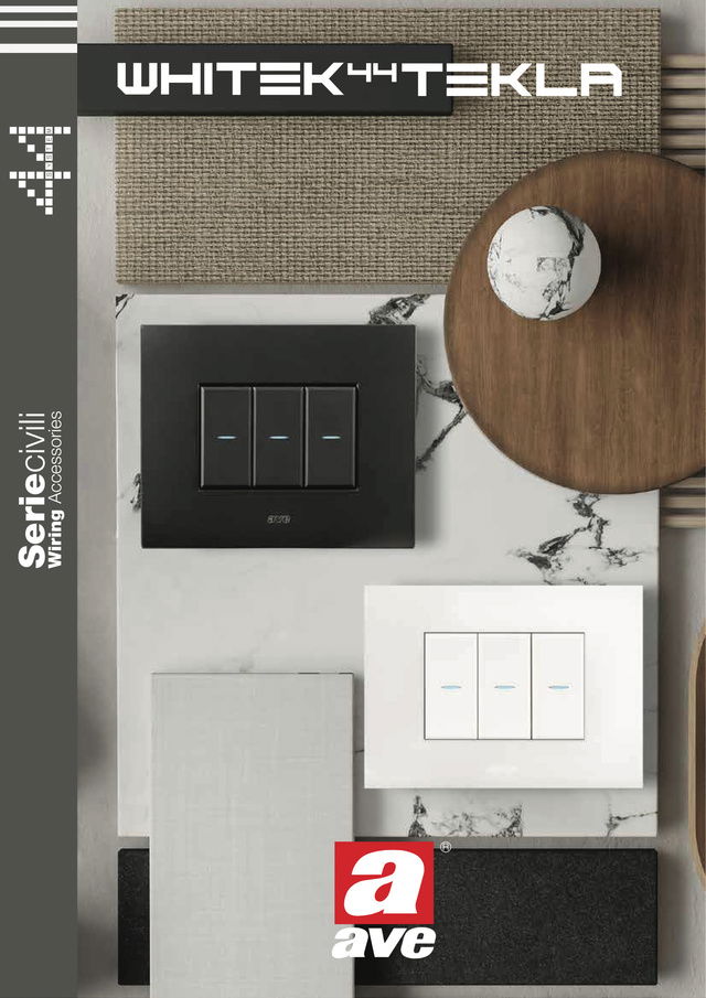 Serie Civili Whitek 44 e Tekla 44