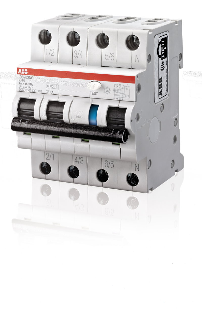 DS203NC Interruttori magnetotermici differenziali 3P+N, in 4 moduli