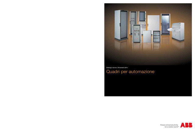 Catalogo tecnico Quadri di automazione