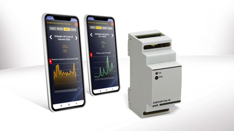 Relè IoT per controllo carichi e consumi  della serie civile connessa AVE Smart 44