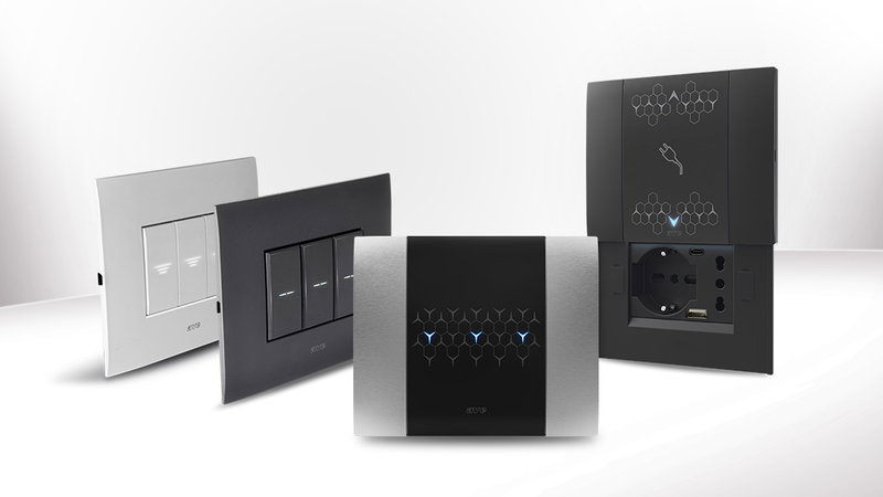 Placche ultrasottili AVE Smart 44:  un tocco di stile per l’impianto elettrico