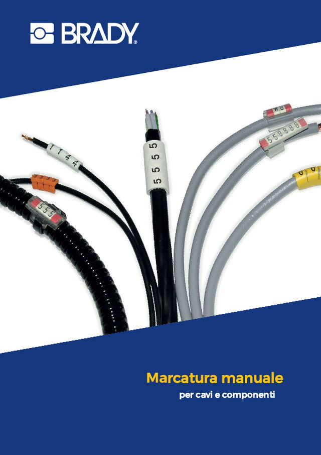 Marcatura manuale per cavi e componenti
