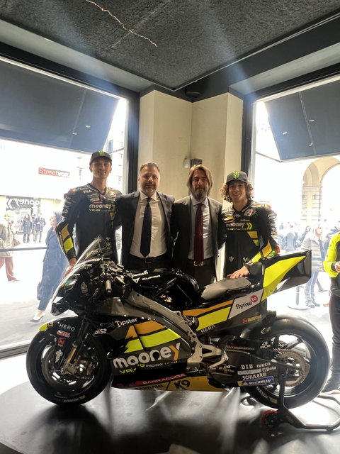 Comoli Ferrari con VR46 Racing Team di Valentino Rossi nel MotoGP