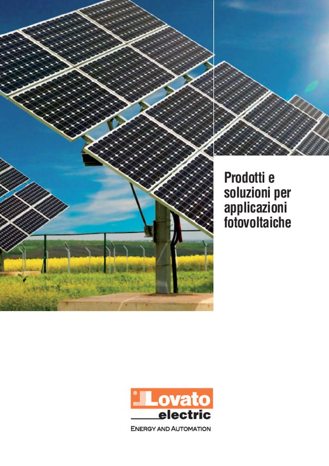 Prodotti e soluzioni per applicazioni fotovoltaiche