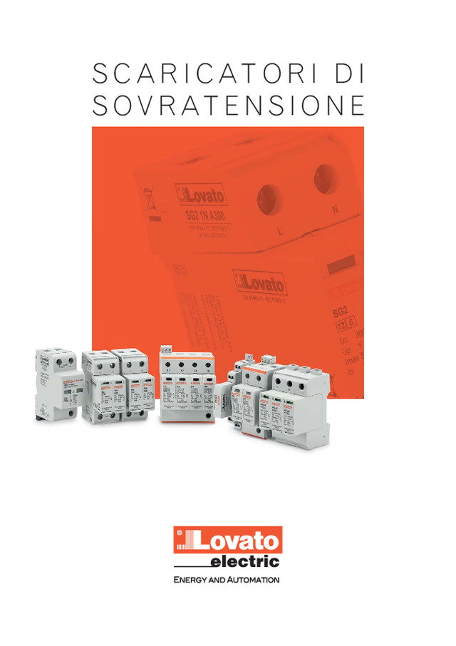 Scaricatori di tensione per impianti monofase, trifase e fotovoltaici