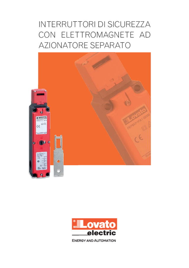 Interruttori di sicurezza con elettromagnete ad azionatore separato