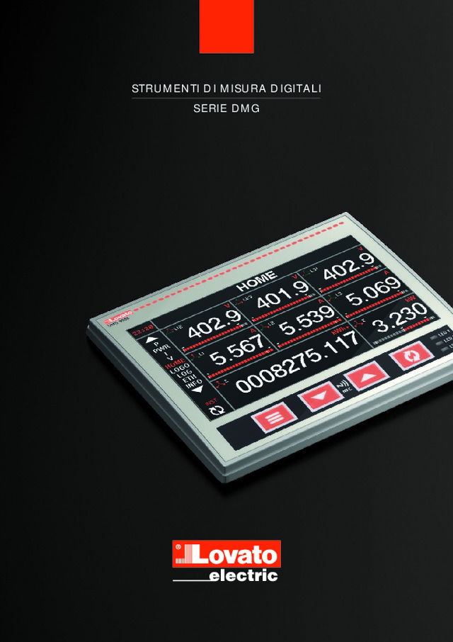 STRUMENTI DI MISURA DIGITALI SERIE DMG