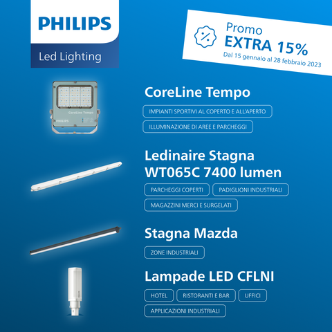 Scopri la promozione Extra 15% presso tutti i rivenditori Philips aderenti all’iniziativa!