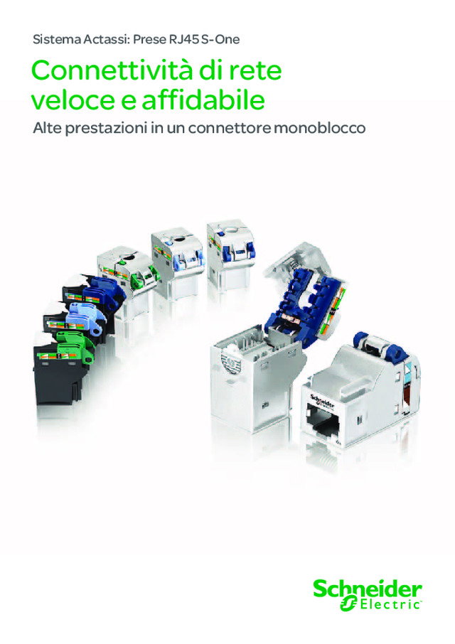 Actassi S-One il rivoluzionario connettore RJ45