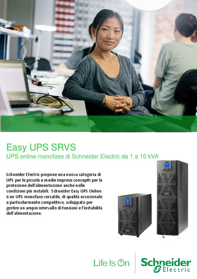 Easy UPS SRVS di Schneider Electric