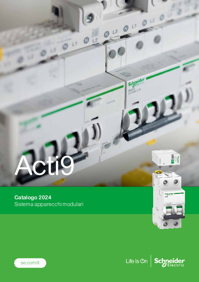 Acti9 - Catalogo 2024 Sistema apparecchi modulari