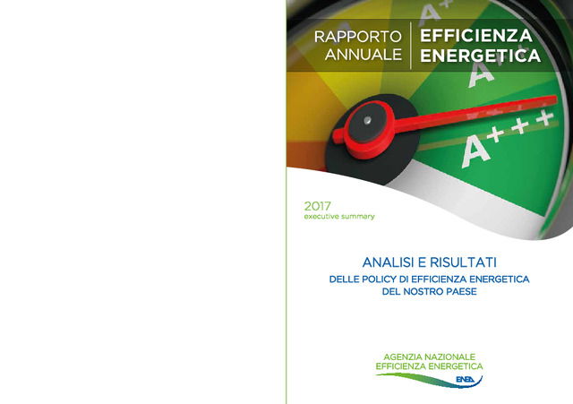 Rapporto Annuale sull’Efficienza Energetica 2017