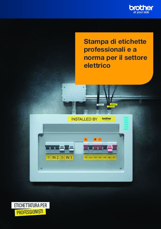 Stampa di etichette professionali e a norma per il settore elettrico
