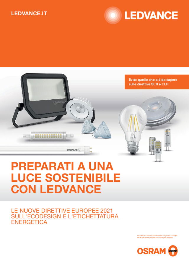 Le nuove direttive europee 2021 per un’illuminazione sostenibile