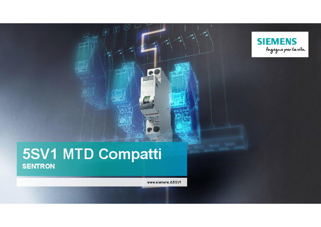 Presentazione webinar "5SV1 - Il magnetotermico differenziale più compatto al mondo"
