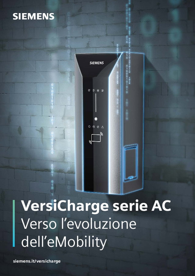 VersiCharge serie AC Verso l’evoluzione dell’eMobility