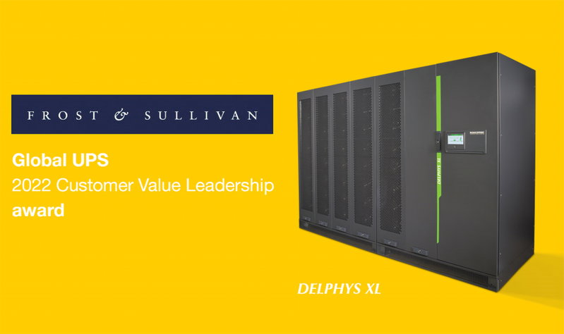 Evoluzione della potenza critica sicura per i data center: Socomec riceve il premio Global Customer Value Leadership 2022 di Frost & Sullivan per il settore degli UPS.